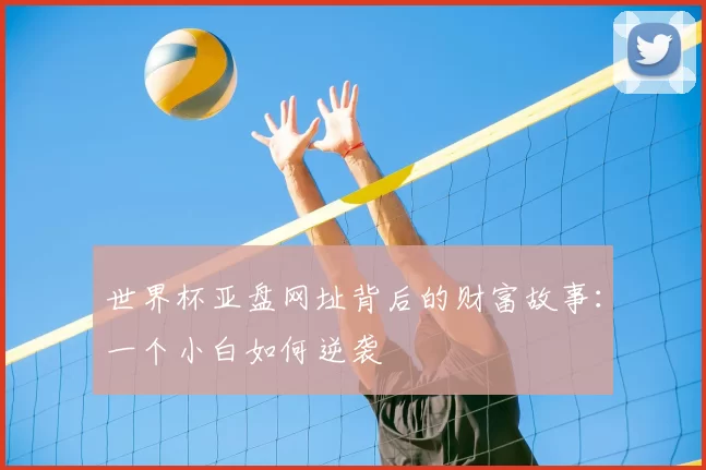 世界杯亚盘网址背后的财富故事:一个小白如何逆袭